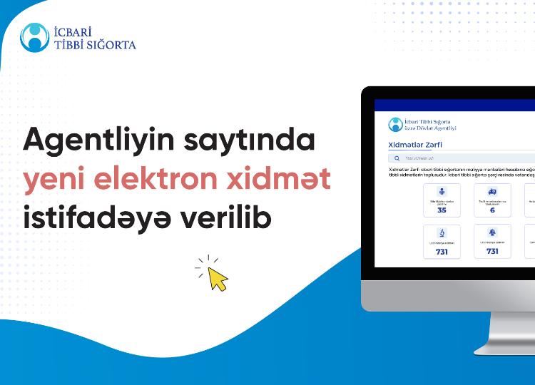 Agentliyin saytında yeni elektron xidmət istifadəyə verilib 