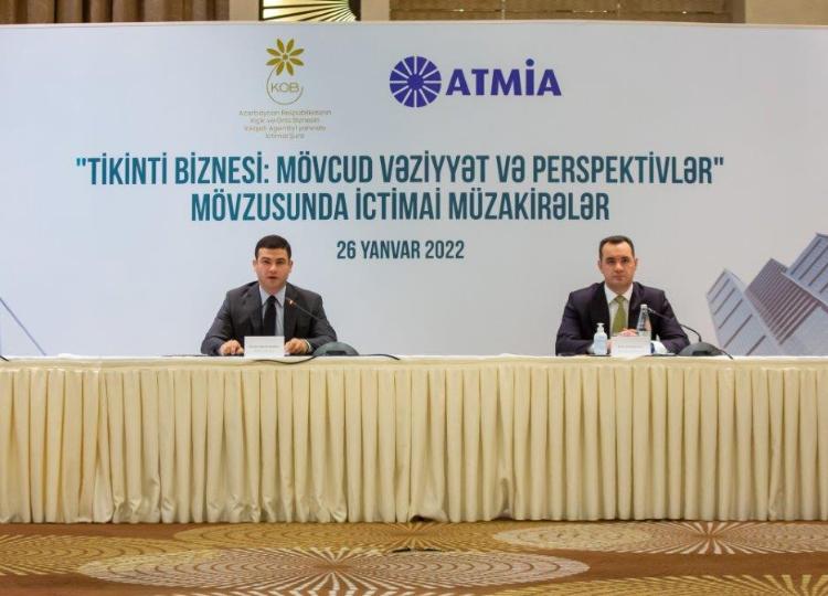 Tikinti biznesinə dair ictimai müzakirələr təşkil olunub 