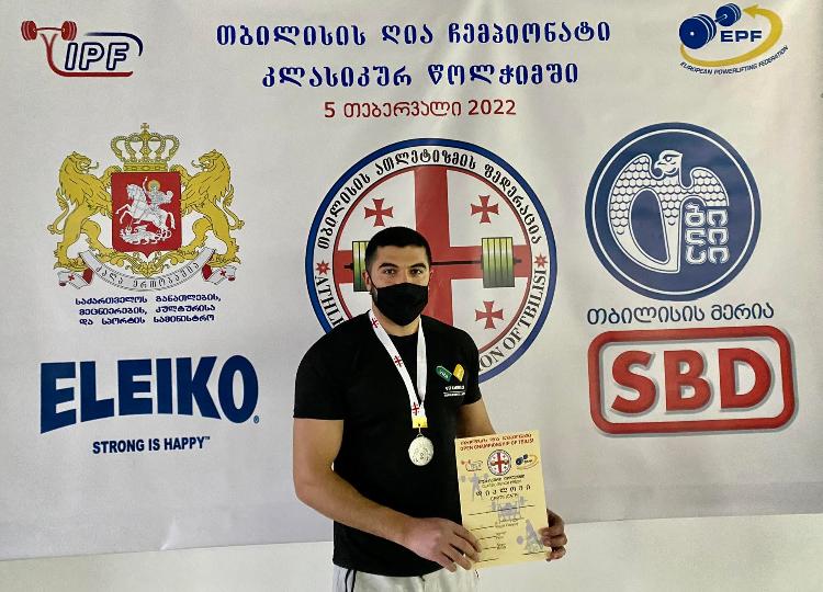 Soydaşımız Tbilisidə "Powerlifting" üzrə keçirilən yarışda ikinci yeri qazanıb 