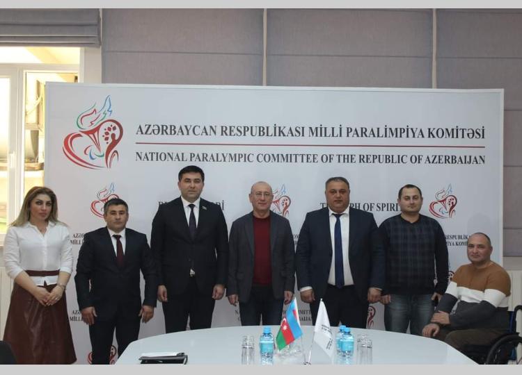 Azərbaycan Milli Paralimpiya Komitəsi və Azərbaycan Reqbi Federasiyasının rəsmiləri arasında görüş olub - FOTO