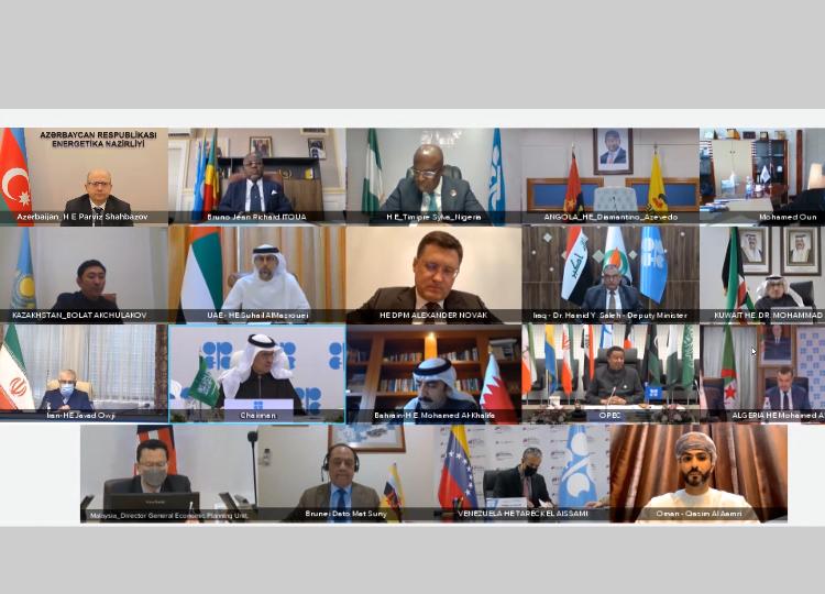 Azərbaycan "OPEC plus" üzrə gündəlik hasilatın 400 min barrel artırılması ilə bağlı planın martda da davamını dəstəkləyib 
