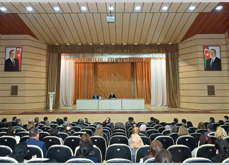 Təhsil naziri 6 rayonun təhsil ictimaiyyəti ilə görüşüb - FOTO