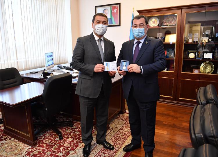 Посол Казахстана провёл встречу с Председателем Комитета по международным отношениям и межпарламентским связям Милли Меджлиса Азербайджанской Республики 