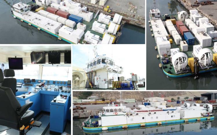 В Азербайджане построена первая в мире самоходная баржа на воздушной подушке - ВИДЕО