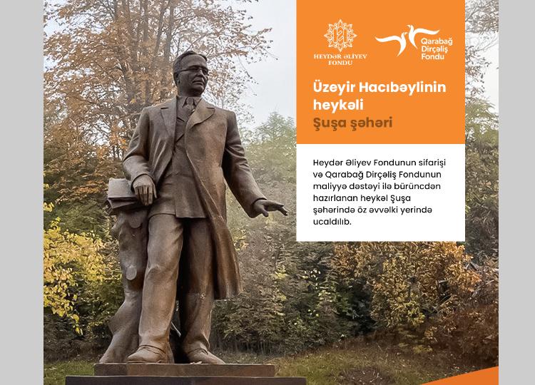 Фонд Возрождения Карабаха оказал финансовую поддержку работам по восстановлению памятника Узеиру Гаджибейли 