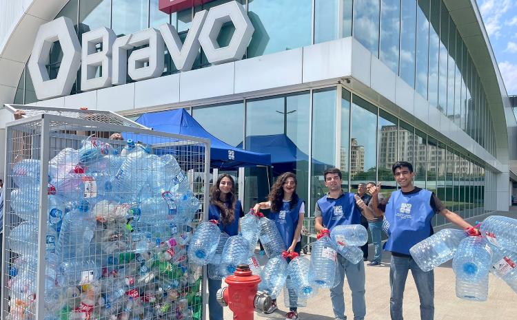 Bravo hipermarketdə "Plastik butulkanı ekoçantaya dəyiş" aksiyası keçirilib 