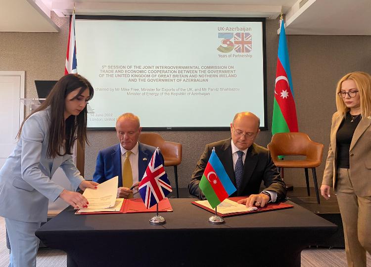 Azərbaycan-Böyük Britaniya Hökumətlərarası Komissiyanın 5-ci iclası keçirilib 