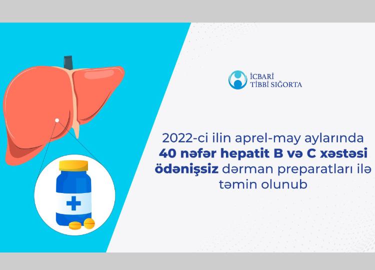 Hepatit B və C viruslarına yoluxmuş şəxslərə ödənişsiz dərman preparatları verilir 