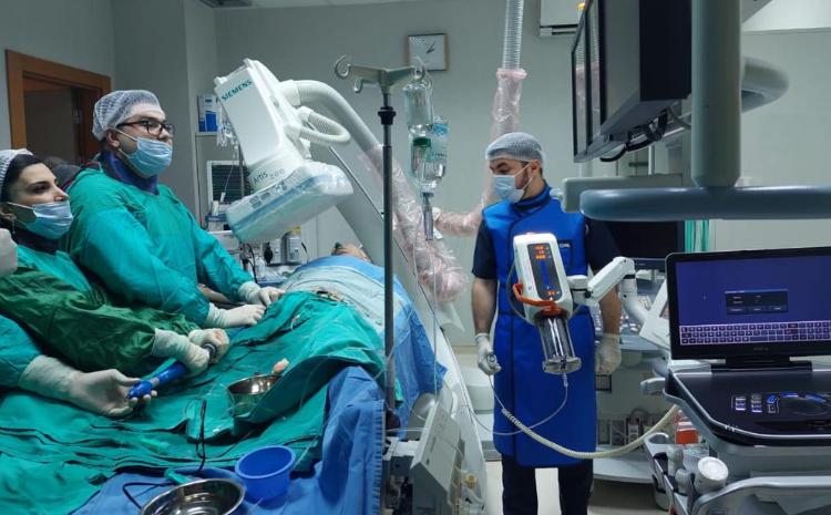 Mərkəzi Gömrük Hospitalında ürəyin aorta qapağı TAVI proseduru ilə dəyişdirilib 