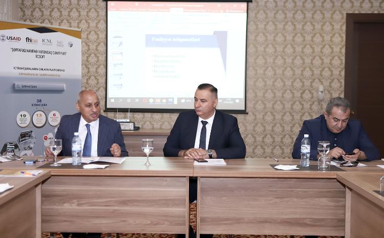 İctimai Şuraların Vahid Onlayn Platformaya  inteqrasiyası ilə bağlı təlim keçirilib 