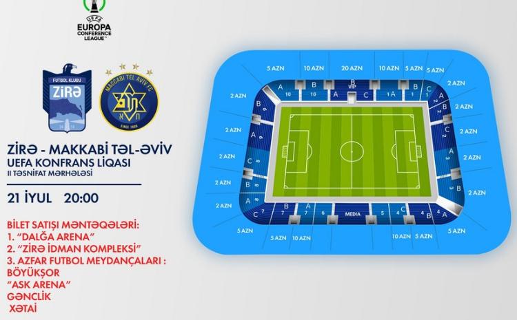 "Zirə" - "Makkabi" oyununun biletləri satışa çıxarılır 