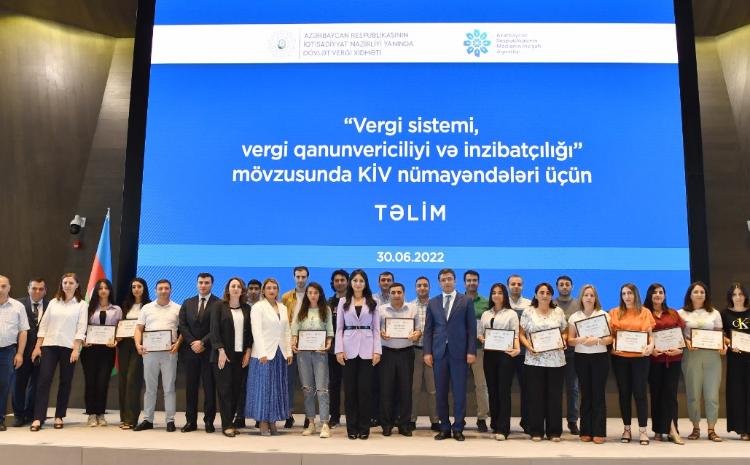 Media nümayəndələri üçün "Vergi sistemi, vergi qanunvericiliyi və inzibatçılığı" mövzusunda təlim keçirilib - FOTO