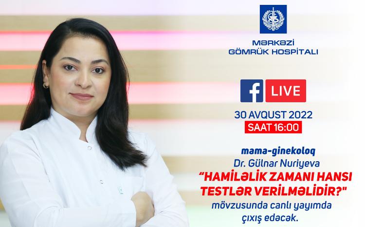 Dr.Gülnar Nuriyeva canlı yayımda çıxış edəcək 