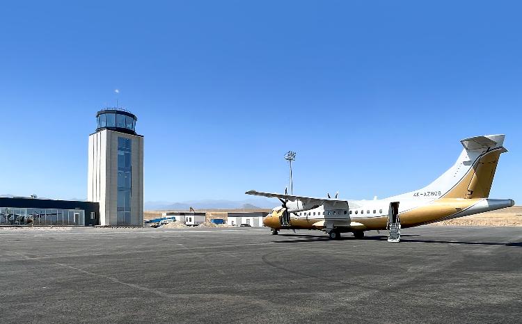 A Flight Check of Radio Equipment is Being Carried out at Zangilan International Airport 