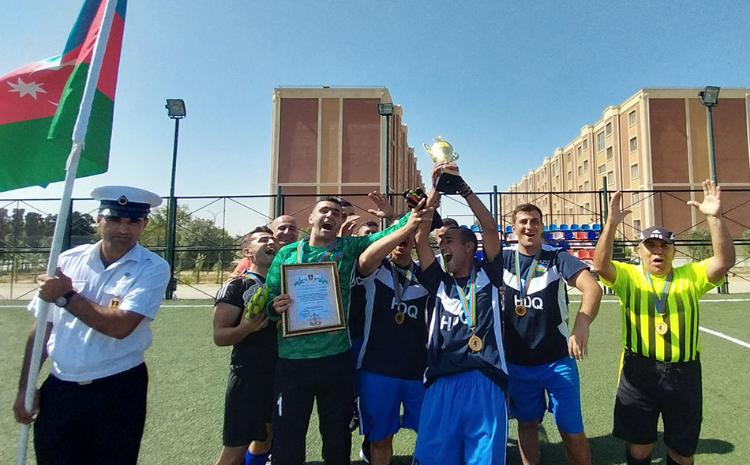 Azərbaycan hərbi dənizçiləri futbol yarışının qalibi olub 