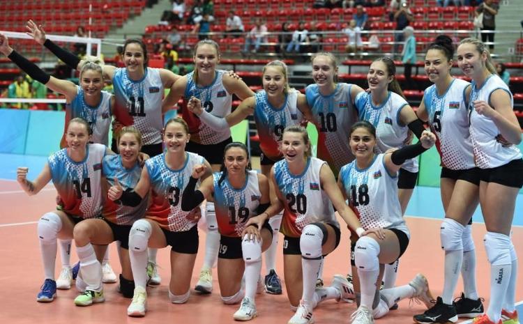 Qadın voleybolçulardan ibarət Azərbaycan millisi yarımfinala çıxıb 