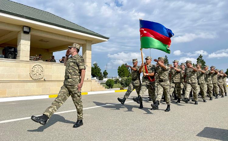 Military Oath taking ceremonies for young soldiers were held in the Azerbaijan Army 