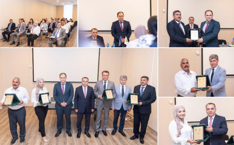 Taxıl biçininin təşkili ilə bağlı müsabiqənin qalibləri mükafatlandırılıb 
