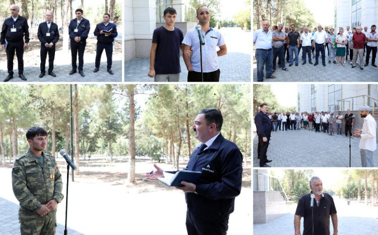 Sumqayıtda vətəndaşlarla görüş keçirildi 