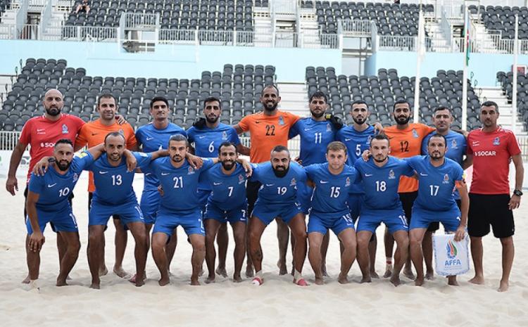 Çimərlik futbolu üzrə Azərbaycan millisi yenidən Səudiyyə Ərəbistanı yığmasına qalib gəlib 
