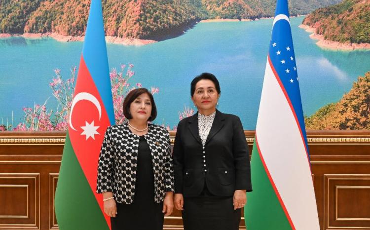 Chair of Milli Majlis Sahiba Gafarova Meets Chair of Senate of Uzbekistan’s Oliy Majlis 