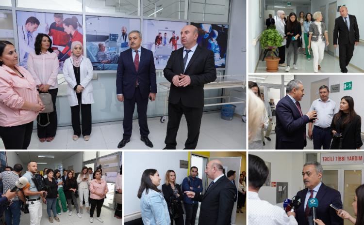 Quba rayonunda yerləşən dövlət tibb müəssisələrinə media-tur təşkil olunub 