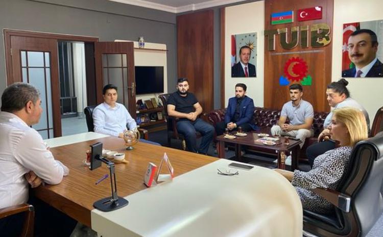Türkiyənin Sivas Cumhuriyyət Universitetində təhsil alan şəhid və qazi ailə üzvləri olan tələbələr TÜİB ofisini ziyarət etdi 