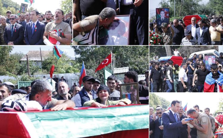 İsmayıllı şəhidini son mənzilə yola saldı 