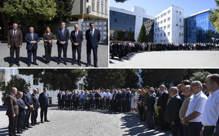 "Azərsu" əməkdaşları şəhidlərimizin xatirəsini ehtiramla yad ediblər 