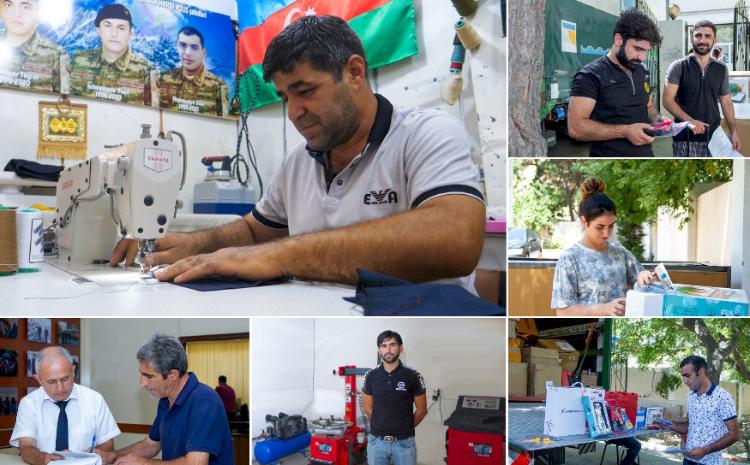 Ötən həftə daha 130 şəhid ailəsi üzvü və müharibə veteranına aktivlər verilib 