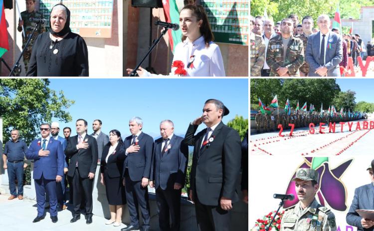İsmayıllıda 27 sentyabr Anım Günü ilə əlaqədar mərasim keçirilib 