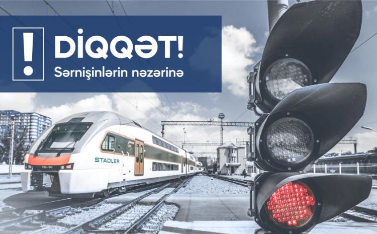 Bakı-Sumqayıt-Bakı elektrik qatarların hərəkət qrafikində müvəqqəti dəyişiklik edilir - FOTO