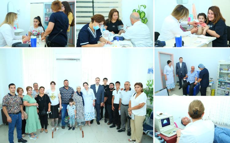 TƏBİB  Ağalı kəndinə növbəti mərhələdə köçürülən ailələrin tibbi müayinələrinə başlayıb 