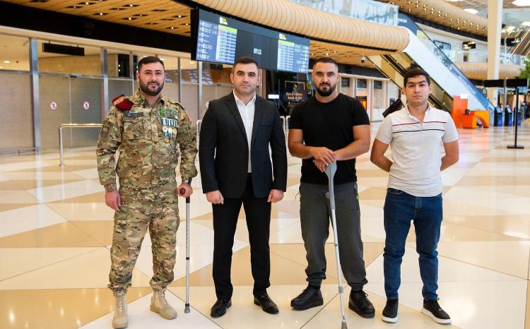 "YAŞAT" Fondu tərəfindən daha 3 qazimiz müalicə məqsədi ilə Türkiyəyə göndərilib 
