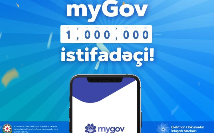 "myGov" istifadəçilərinin sayı 1 milyonu ötüb 