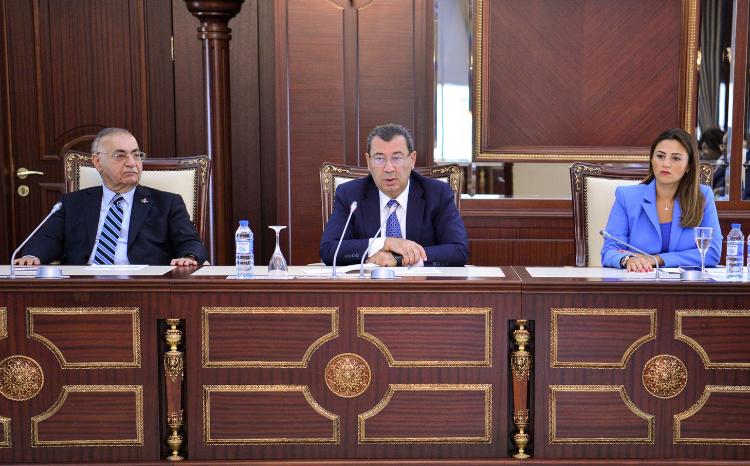 Milli Məclisin bir qrup deputatı YUNESKO-nun Afrikanın müxtəlif ölkələrindən olan məsul şəxsləri ilə görüşüb 
