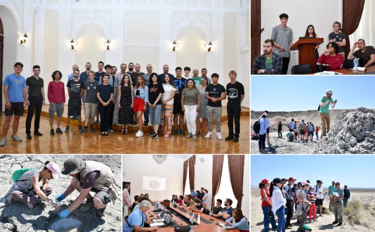 Beynəlxalq yay məktəbi iştirakçıları palçıq vulkanlarında geoloji-geokimyəvi tədqiqatlar aparıblar 