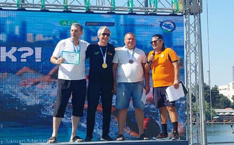 В Мингячевире состоялся заплыв через азербайджанскую реку Куру 