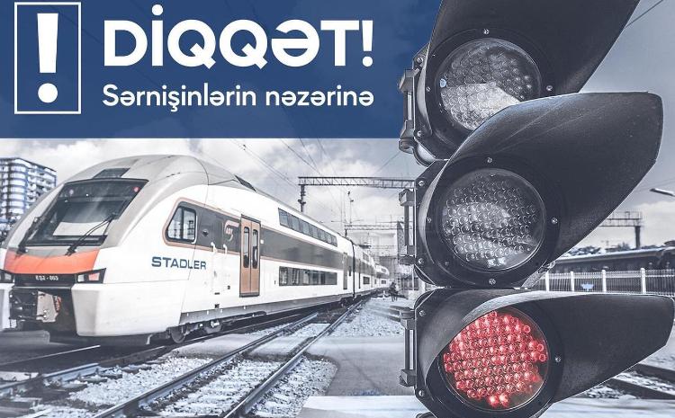 Bakı elektrik qatarların hərəkət qrafikində müvəqqəti dəyişiklik edilir 