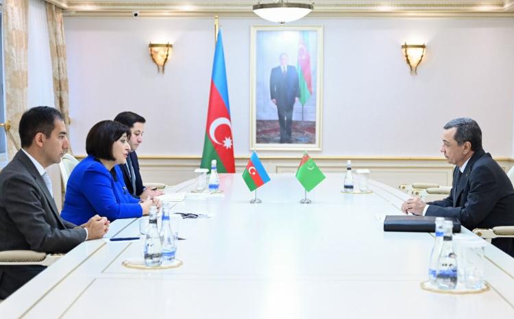 Chair of Milli Majlis Sahiba Gafarova Meets with Turkmen Ambassador to Azerbaijan 