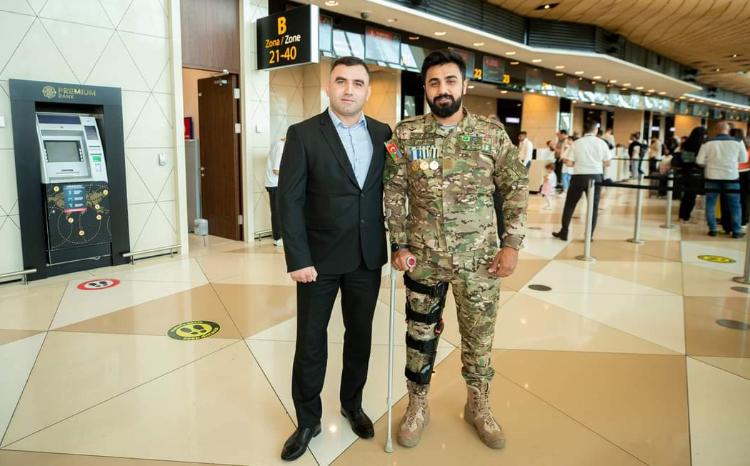 Daha bir qazi müalicə üçün Türkiyəyə göndərildi 