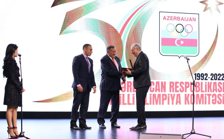 Azərbaycan Milli Olimpiya Komitəsinin 30 illik yubileyinə həsr olunmuş təntənəli mərasim keçirilib 