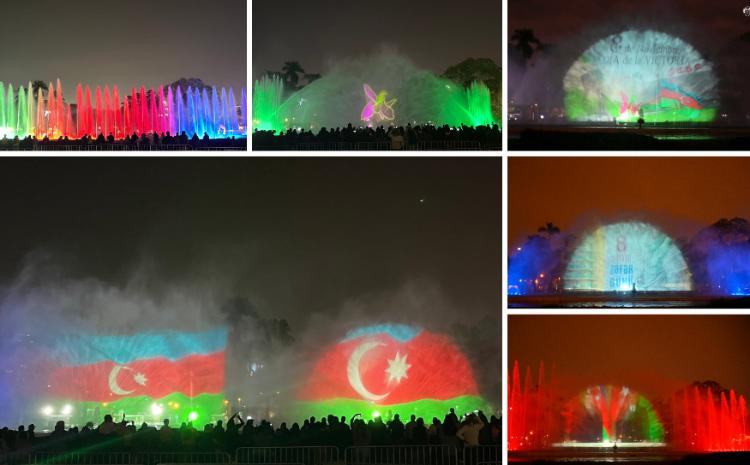 Zəfər Günü münasibətilə Lima şəhərinin mərkəzi parkında musiqili fəvvarə göstərisi nümayiş olunub 