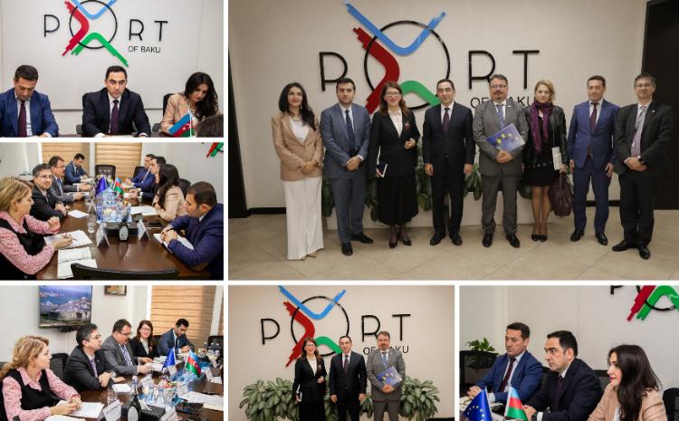 Bakı Limanında Avropa İttifaqının səfiri və AYİB-in regional ofisinin rəhbəri ilə görüş keçirilib 