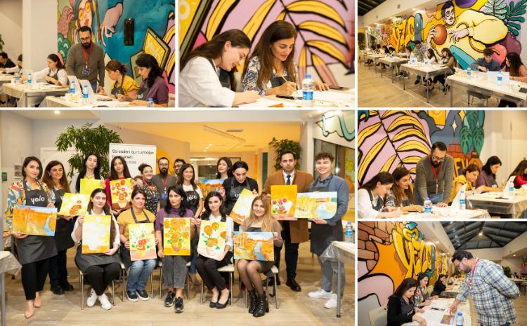 В Yelo Bank прошел мастер-класс по рисованию 