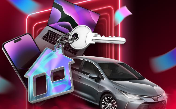 Выиграй дом, машину или другие ценные призы, потратив 10 манат! 