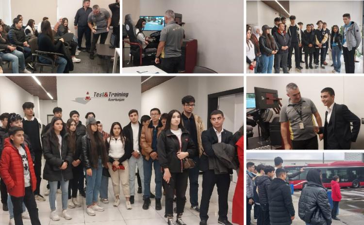 Состоялась экскурсия на производственную базу «BakuBus» и «Центр обучения водителей» 