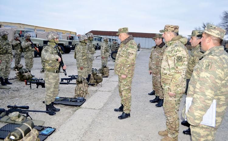 Начальник Генерального штаба проверил боеготовность ряда воинских частей 
