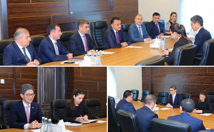 Vüqar Qurbanov Yaponiyanın Azərbaycan Respublikasındakı fövqəladə və səlahiyyətli səfiri ilə görüşüb 