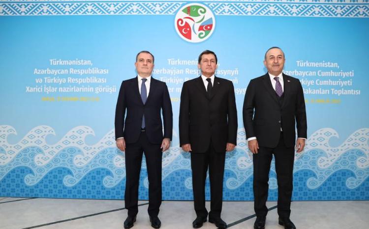 Azərbaycan, Türkiyə və Türkmənistanın XİN başçıları Avazada bir araya gəliblər 